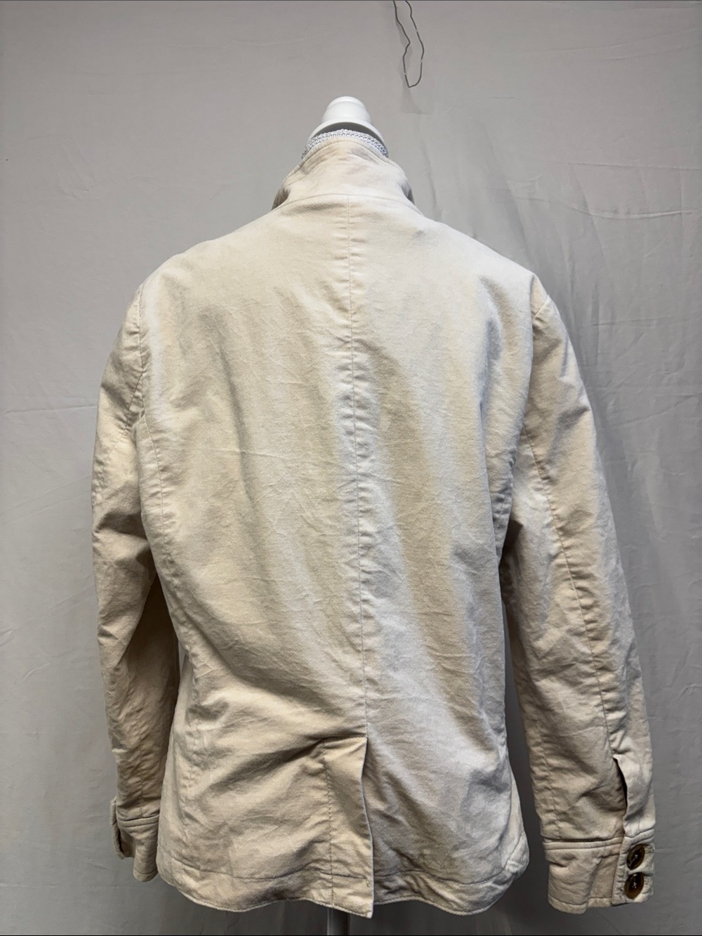 Women's Cream Jacket with Button Front - Picture 4 of 9